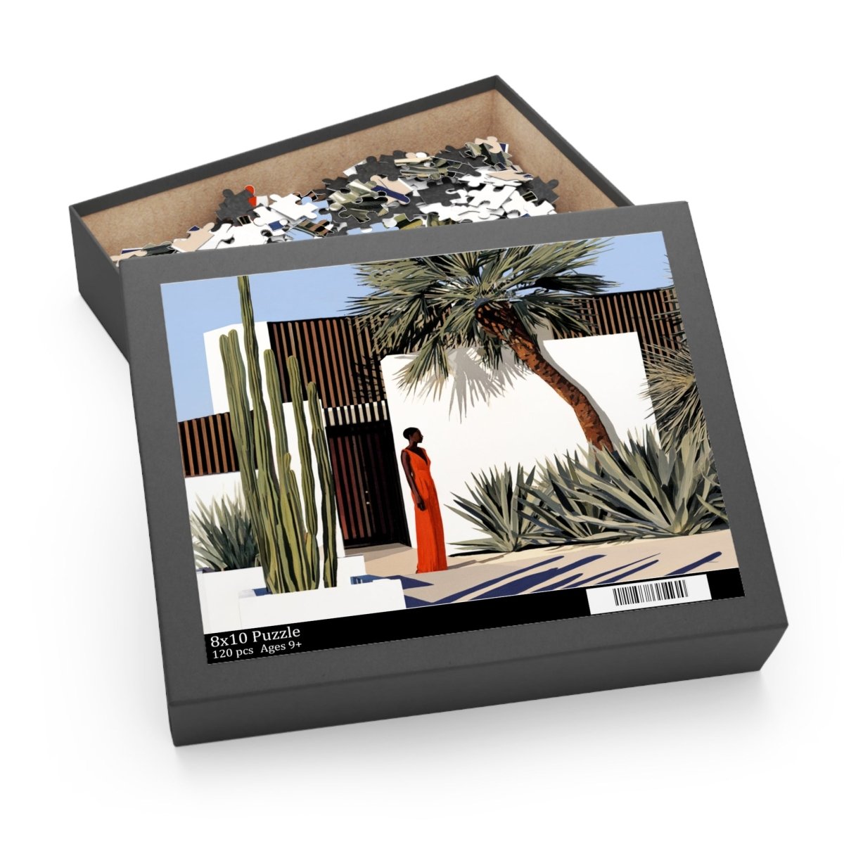 Southwest Architectural Puzzle - Afrocentric Art by The Trini Gee