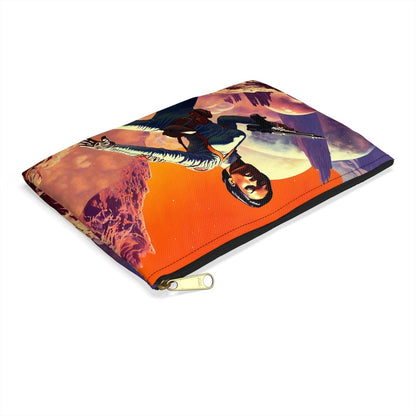 Space Fight Accessory Pouch - Afrocentric Art by The Trini Gee
