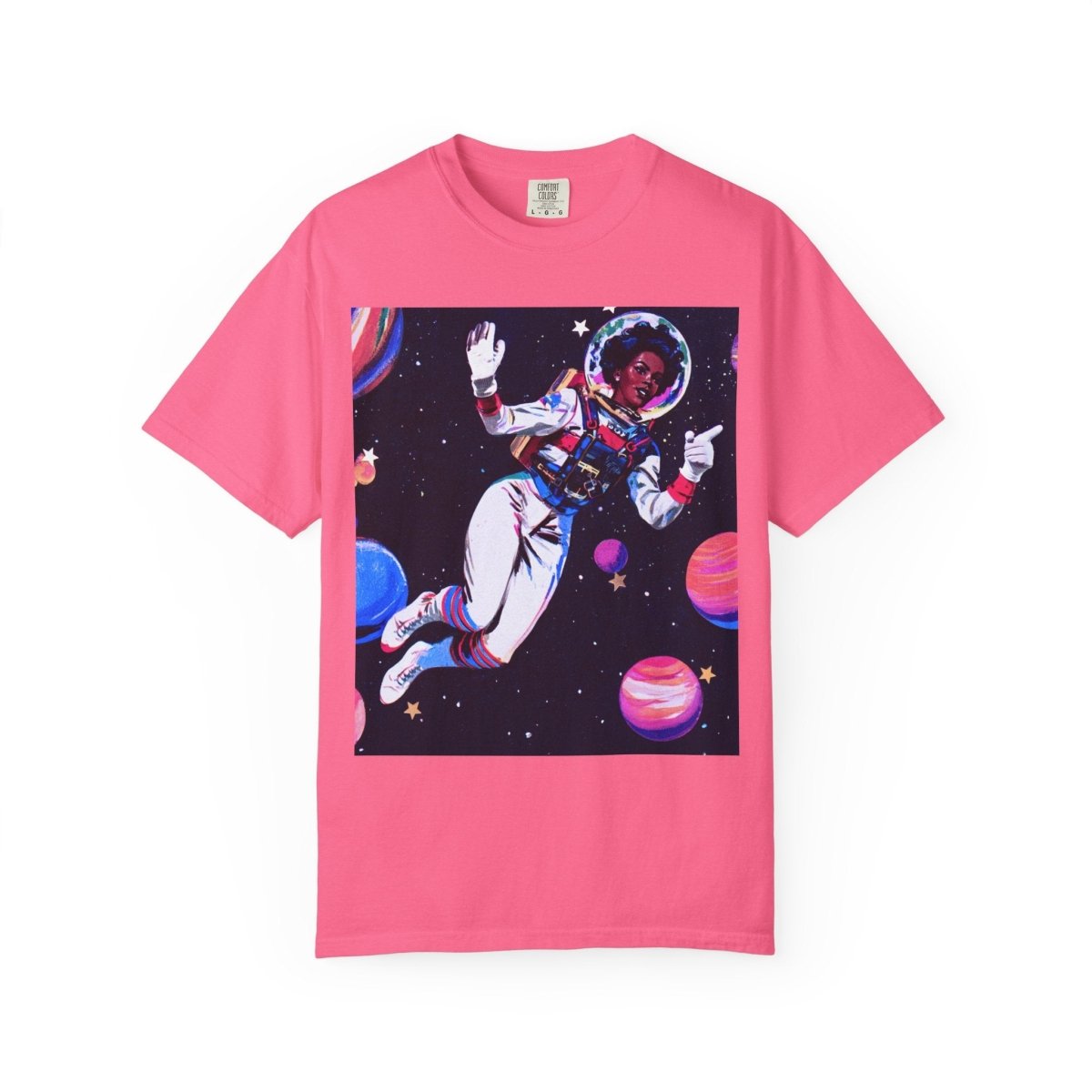 Space Girl T-Shirt - Afrocentric Art by The Trini Gee