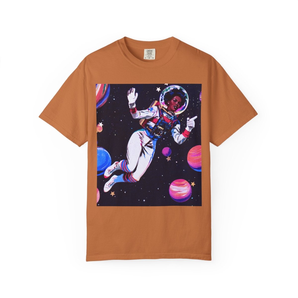 Space Girl T-Shirt - Afrocentric Art by The Trini Gee