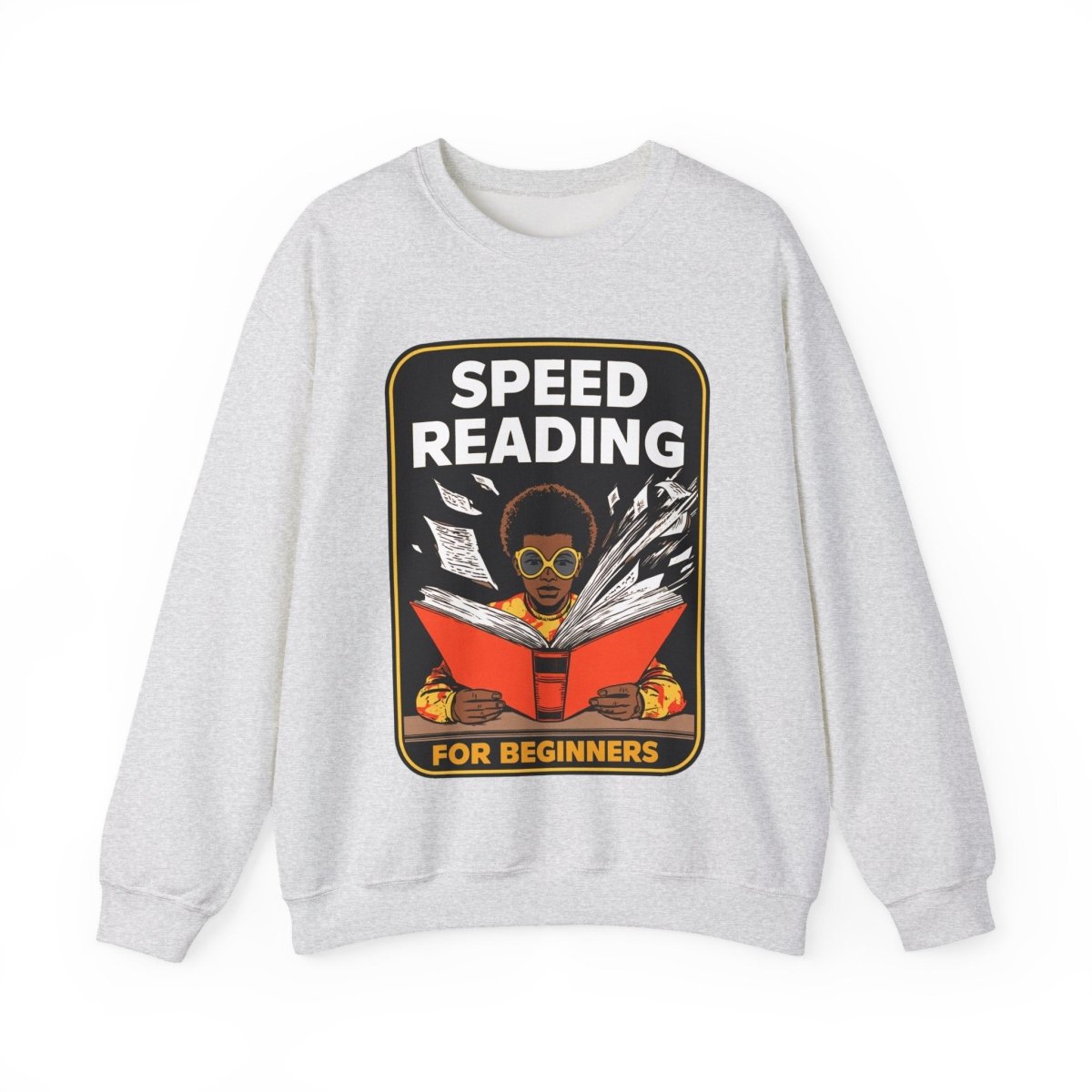 Speed Reading Sweatshirt - Afrocentric Art by The Trini Gee