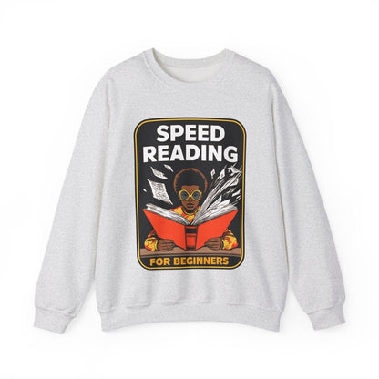 Speed Reading Sweatshirt - Afrocentric Art by The Trini Gee