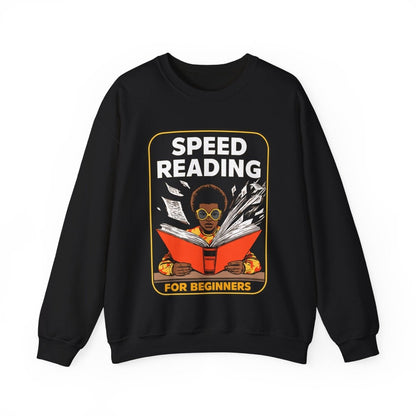 Speed Reading Sweatshirt - Afrocentric Art by The Trini Gee