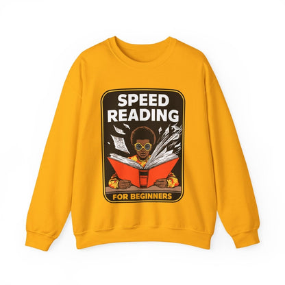 Speed Reading Sweatshirt - Afrocentric Art by The Trini Gee