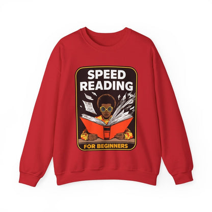 Speed Reading Sweatshirt - Afrocentric Art by The Trini Gee