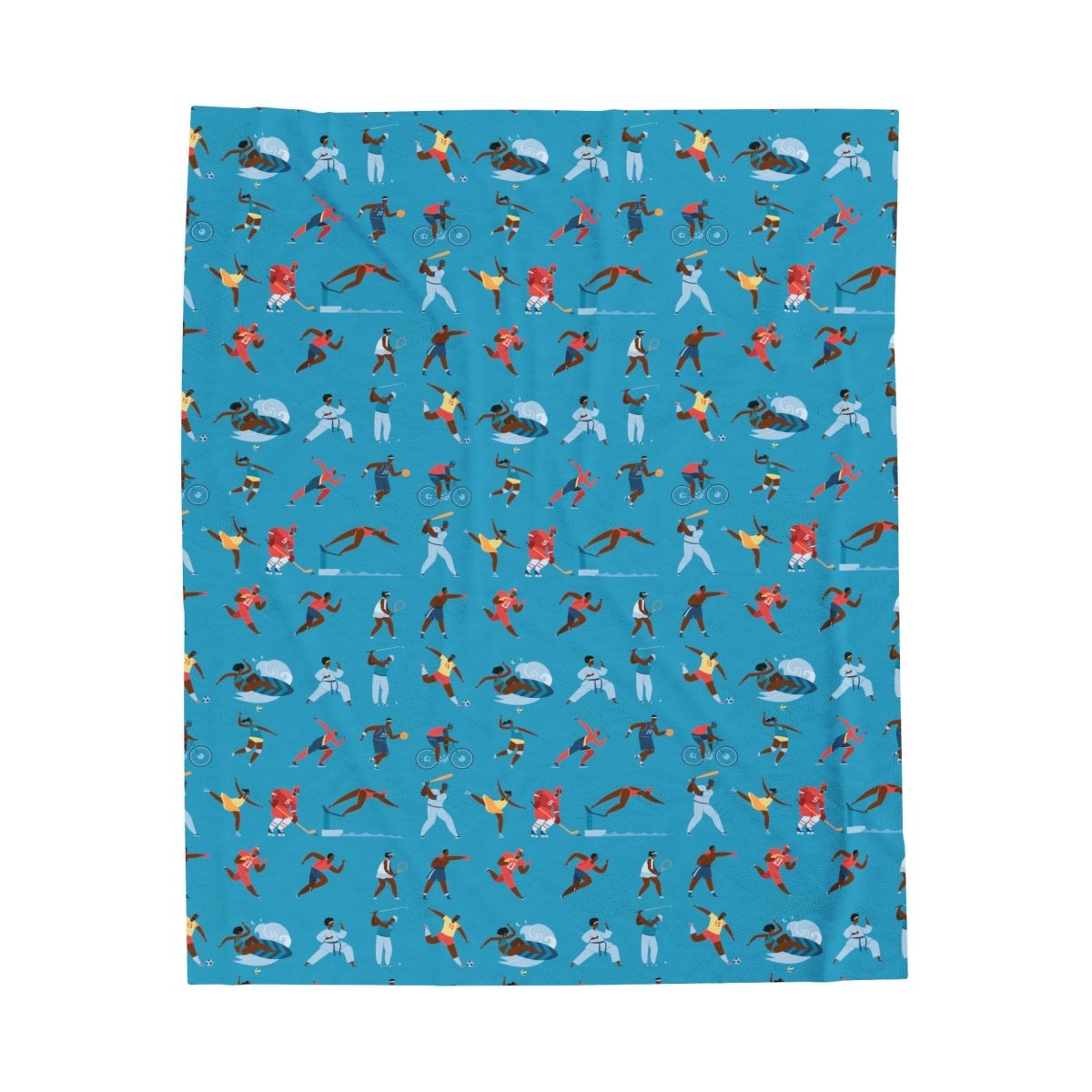 Sports People Blanket - Afrocentric Art by The Trini Gee