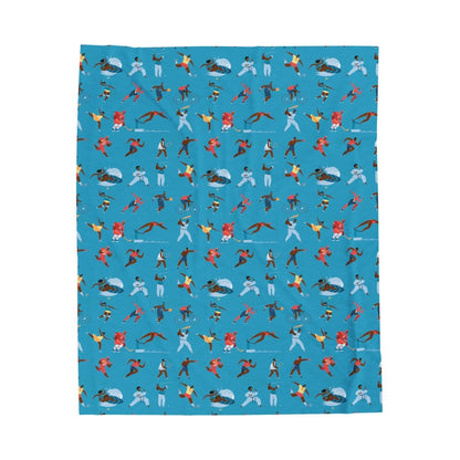 Sports People Blanket - Afrocentric Art by The Trini Gee
