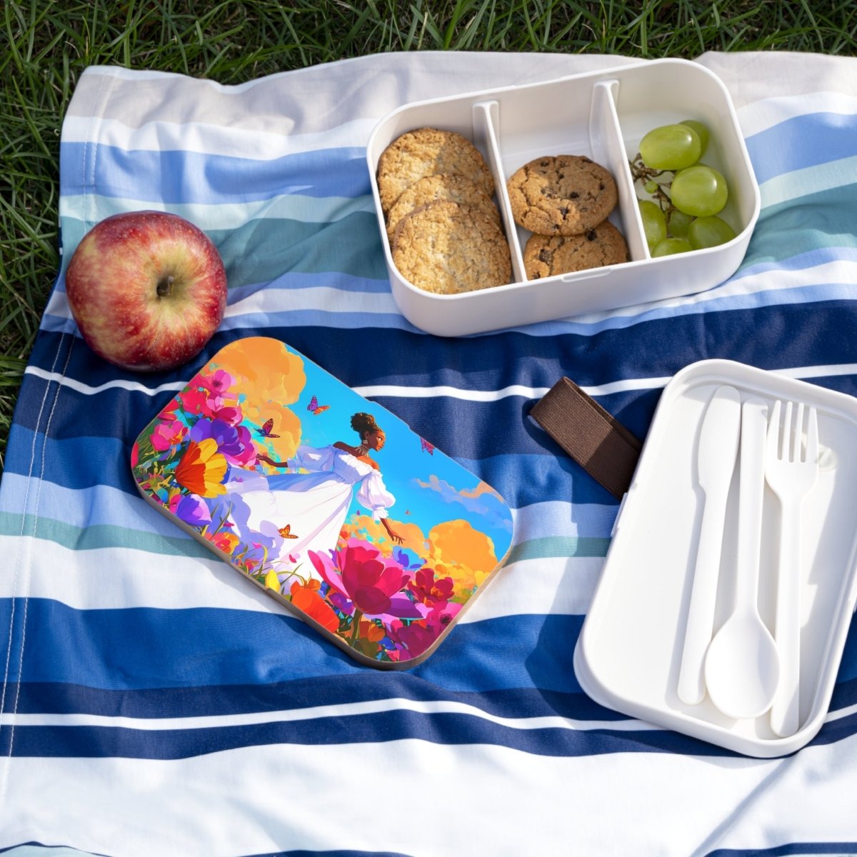 Spring Day Bento Box - Afrocentric Art by The Trini Gee