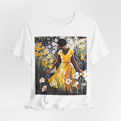 Spring Flowers Woman Shirt - Afrocentric Art by The Trini Gee