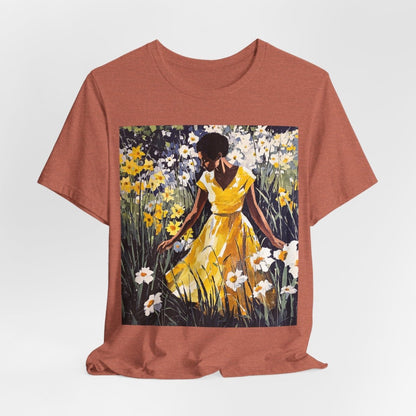 Spring Flowers Woman Shirt - Afrocentric Art by The Trini Gee