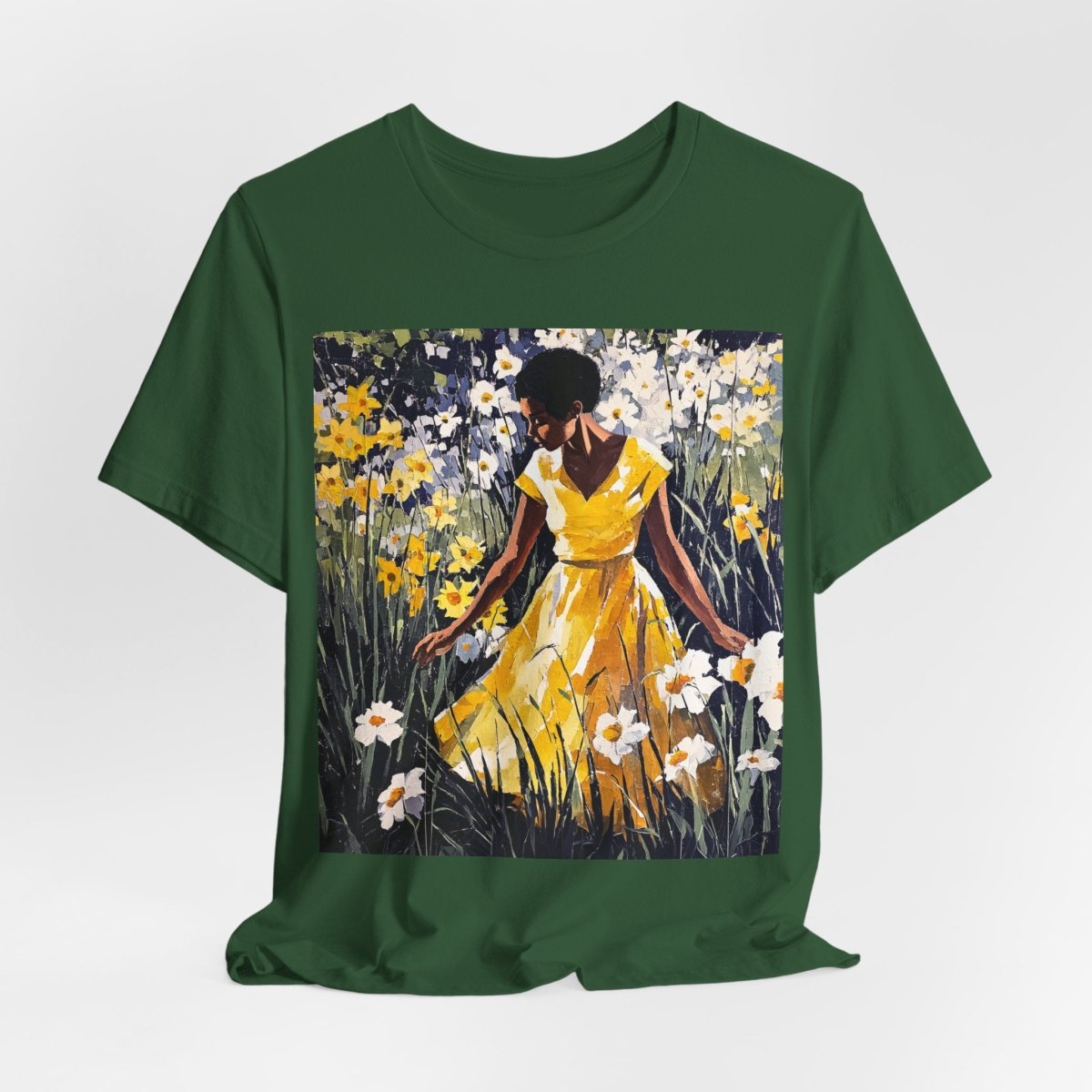 Spring Flowers Woman Shirt - Afrocentric Art by The Trini Gee