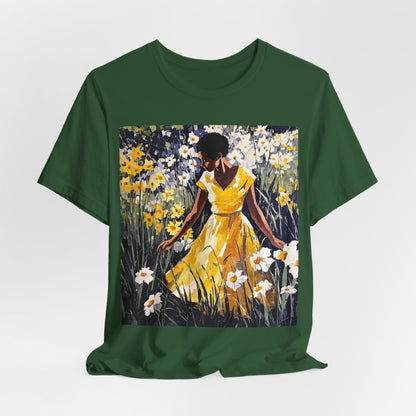 Spring Flowers Woman Shirt - Afrocentric Art by The Trini Gee
