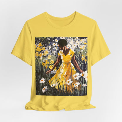 Spring Flowers Woman Shirt - Afrocentric Art by The Trini Gee