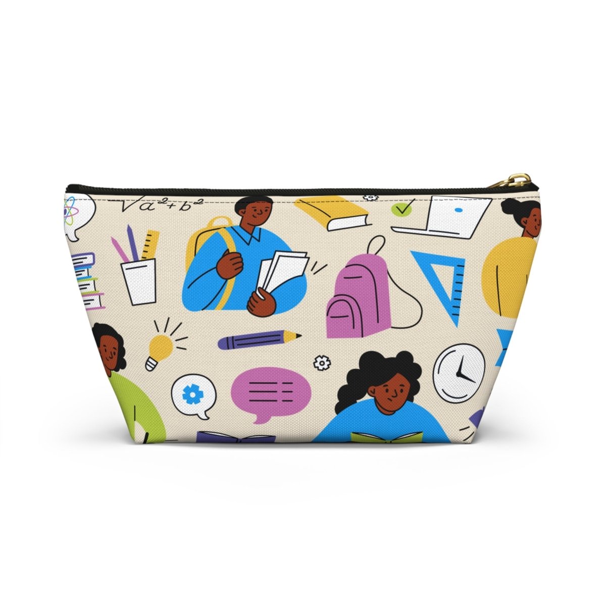STEM Scholars Accessory Pouch - Afrocentric Art by The Trini Gee