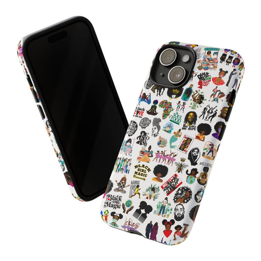 Sticker Bomb Phone Case - Afrocentric Art by The Trini Gee
