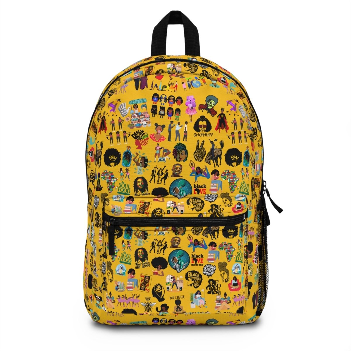 Sticker Bomb Style Backpack - Afrocentric Art by The Trini Gee