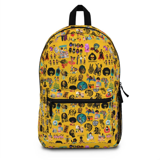 Sticker Bomb Style Backpack - Afrocentric Art by The Trini Gee