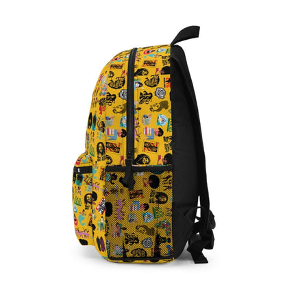 Sticker Bomb Style Backpack - Afrocentric Art by The Trini Gee