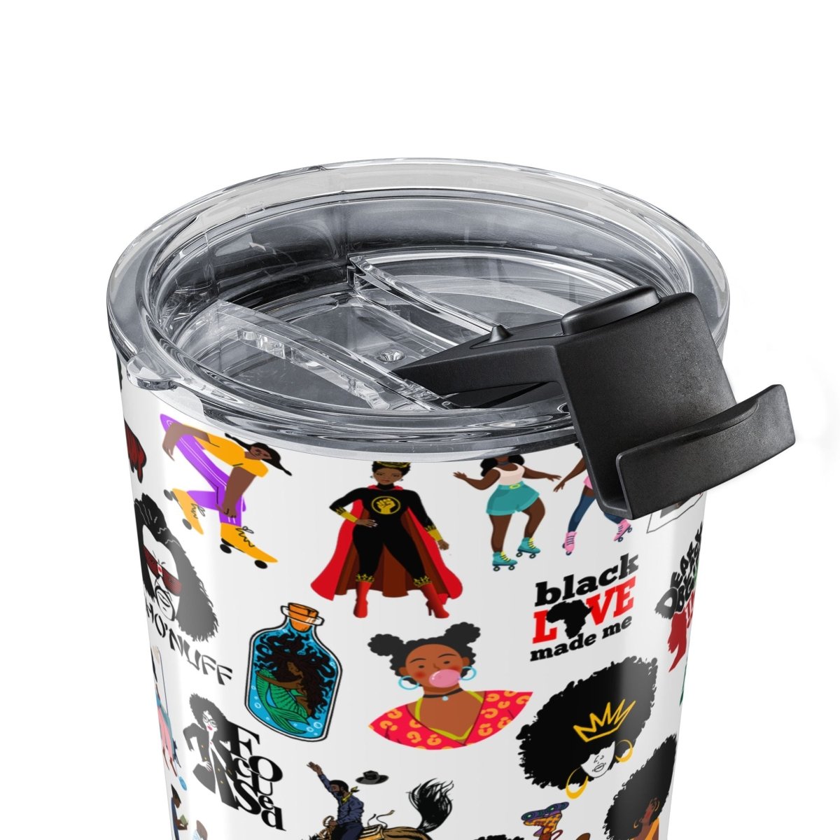 Sticker Bomb Tumbler - Afrocentric Art by The Trini Gee