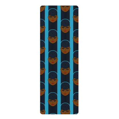Striped Yoga Mat - Afrocentric Art by The Trini Gee