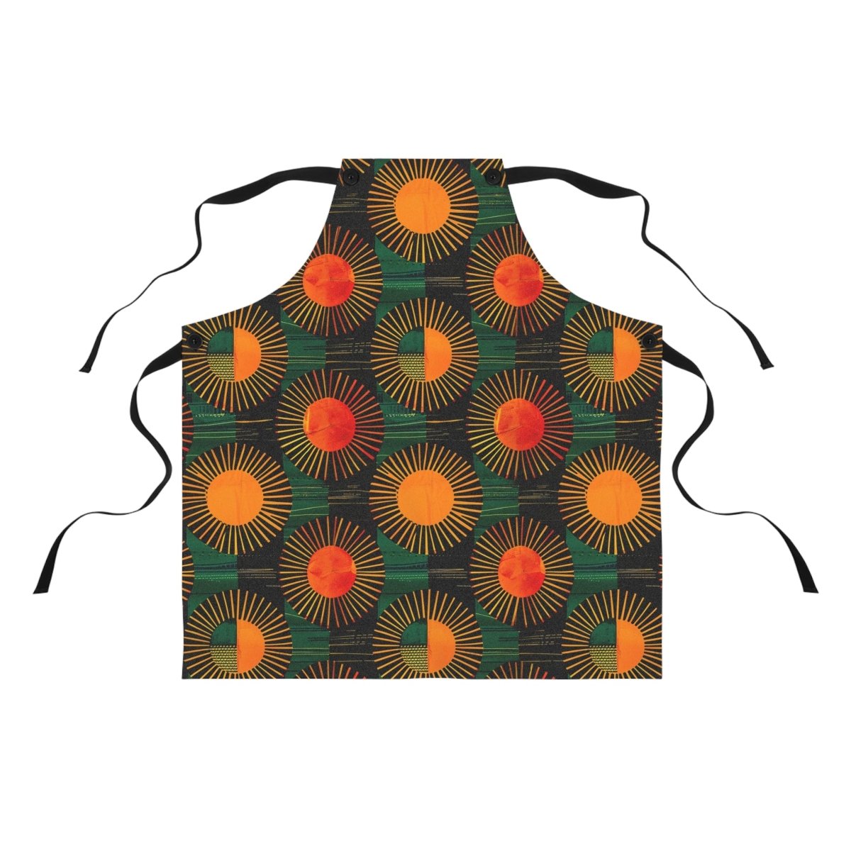 Sunburst Apron - Afrocentric Art by The Trini Gee