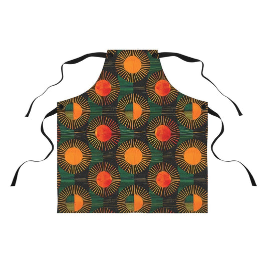 Sunburst Apron - Afrocentric Art by The Trini Gee