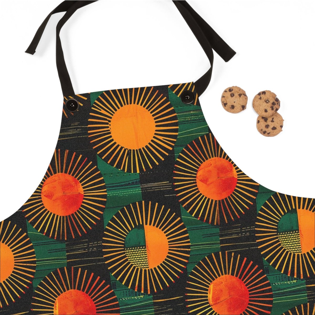 Sunburst Apron - Afrocentric Art by The Trini Gee