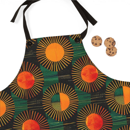 Sunburst Apron - Afrocentric Art by The Trini Gee