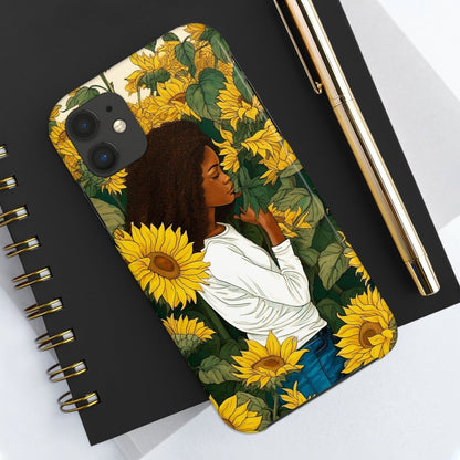 Sunflowers Phone Case - Afrocentric Art by The Trini Gee