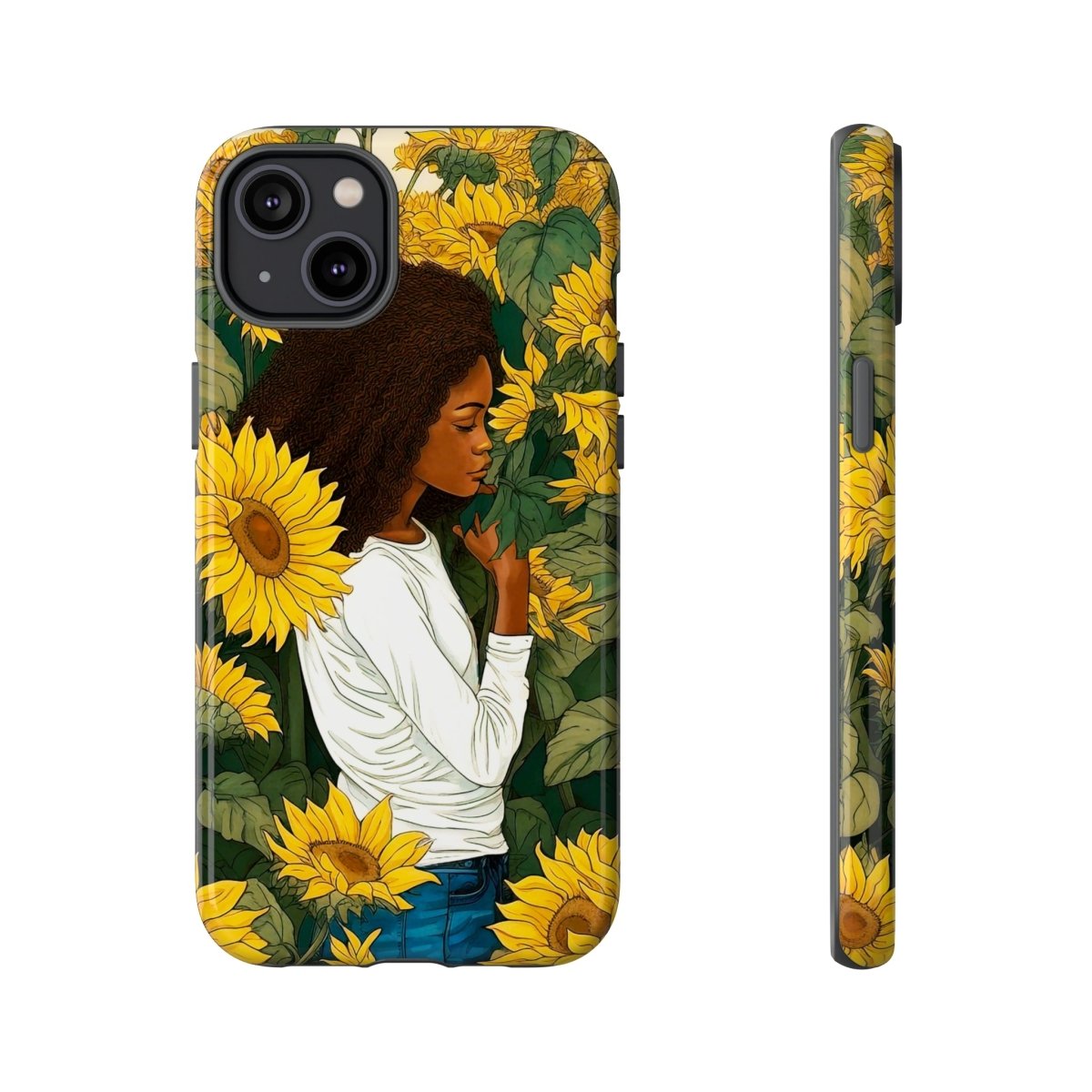 Sunflowers Phone Case - Afrocentric Art by The Trini Gee