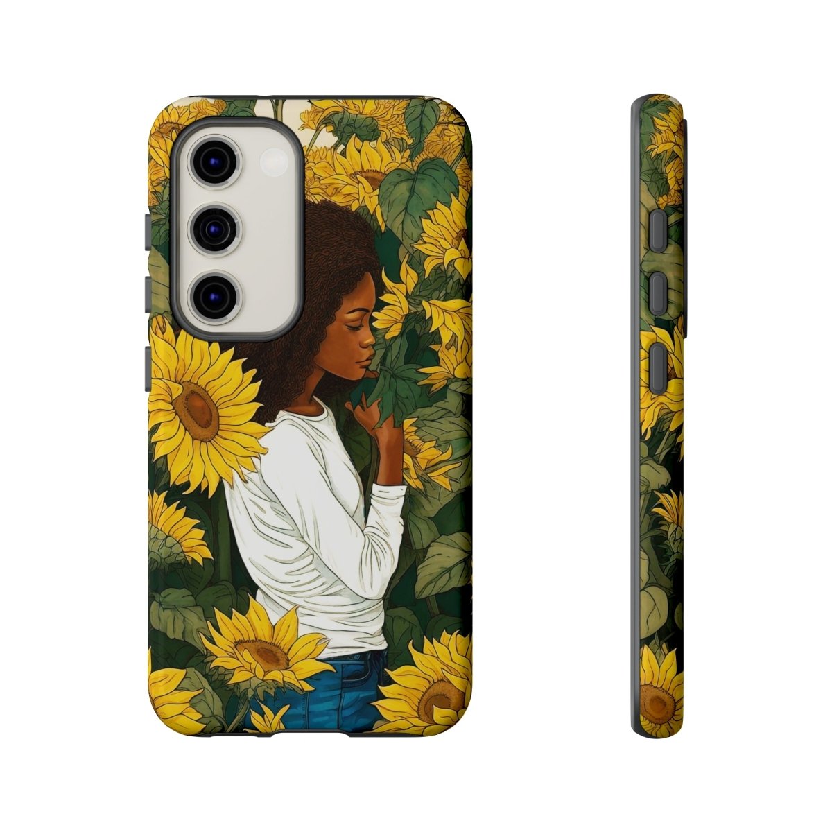 Sunflowers Phone Case - Afrocentric Art by The Trini Gee