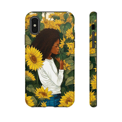 Sunflowers Phone Case - Afrocentric Art by The Trini Gee