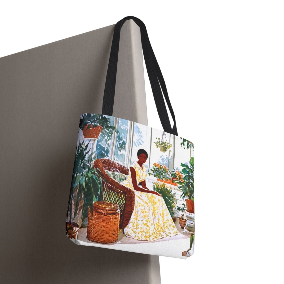 Sunroom Woman Tote Bag - Afrocentric Art by The Trini Gee