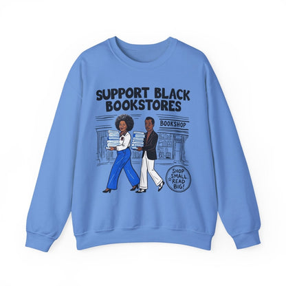 Support Black Bookstores Sweatshirt - Afrocentric Art by The Trini Gee