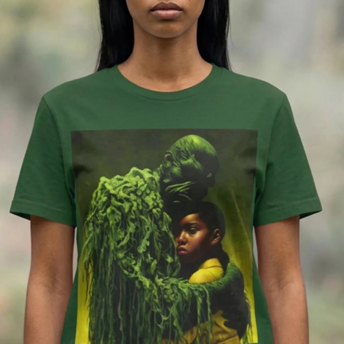 Swamp Creature Shirt - Afrocentric Art by The Trini Gee