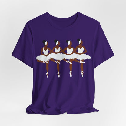 Swan Lake Ballerinas Tee - Afrocentric Art by The Trini Gee