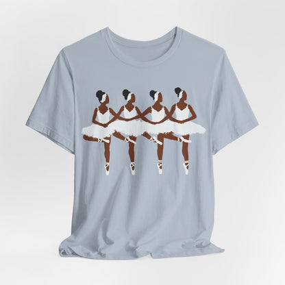 Swan Lake Ballerinas Tee - Afrocentric Art by The Trini Gee