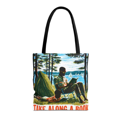 Take Along a Book Tote Bag - Afrocentric Art by The Trini Gee