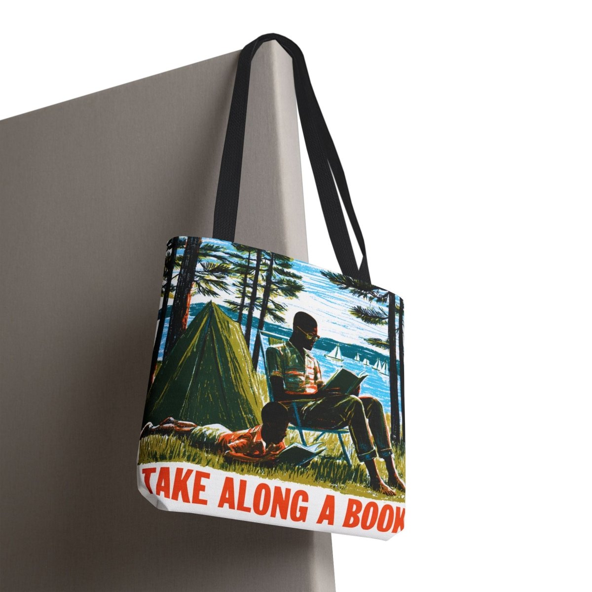Take Along a Book Tote Bag - Afrocentric Art by The Trini Gee