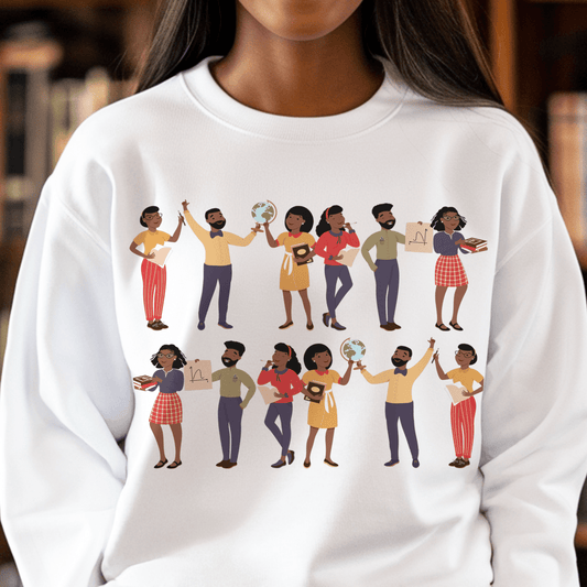 Teachers Sweatshirt - Afrocentric Art by The Trini Gee