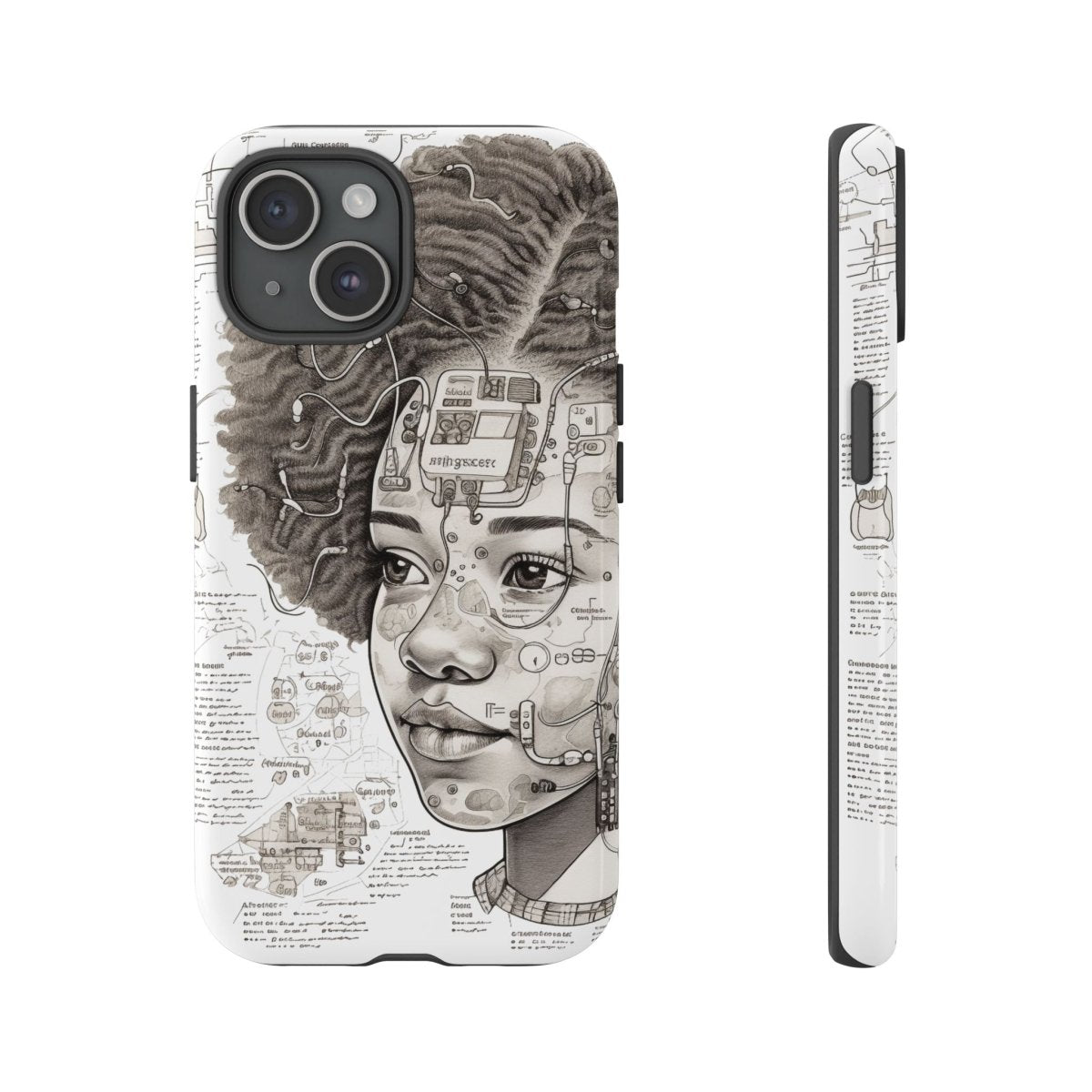 Tech Genius Phone Case - Afrocentric Art by The Trini Gee