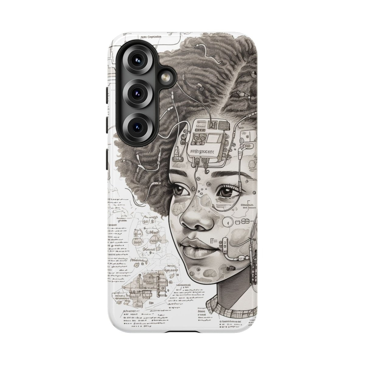 Tech Genius Phone Case - Afrocentric Art by The Trini Gee