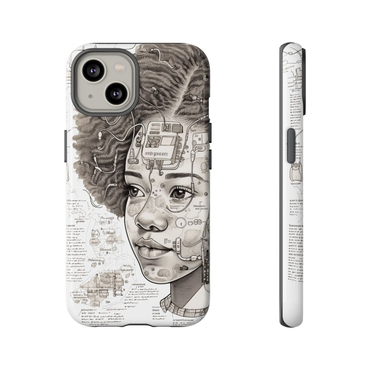 Tech Genius Phone Case - Afrocentric Art by The Trini Gee