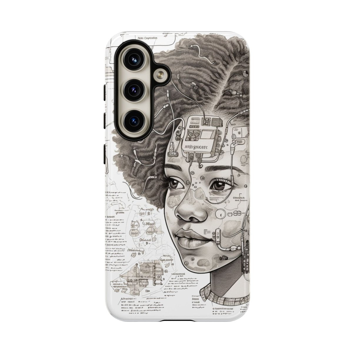 Tech Genius Phone Case - Afrocentric Art by The Trini Gee