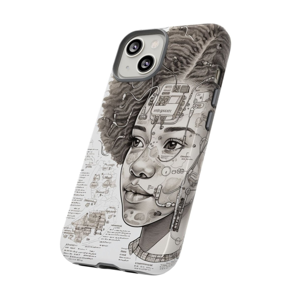Tech Genius Phone Case - Afrocentric Art by The Trini Gee