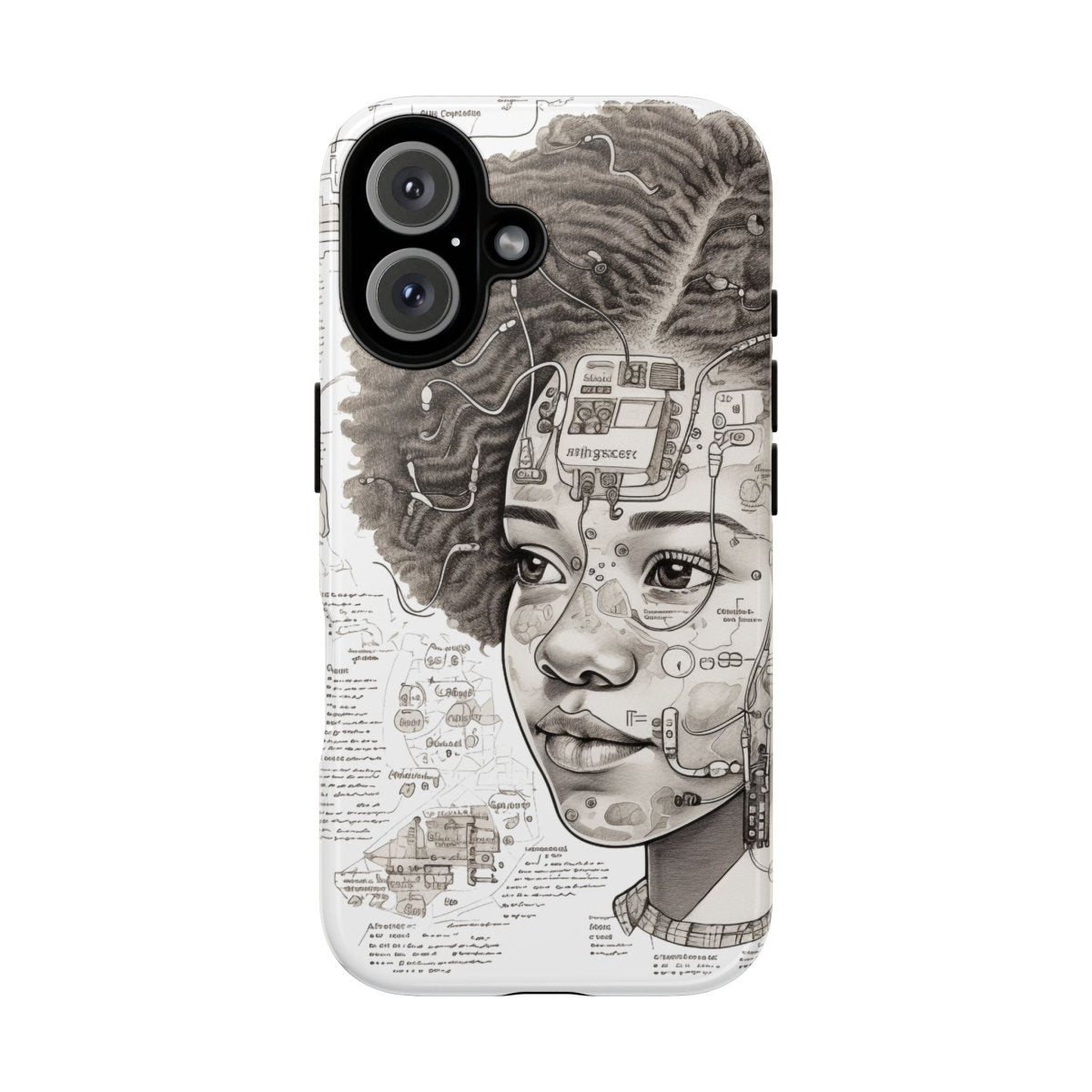 Tech Genius Phone Case - Afrocentric Art by The Trini Gee