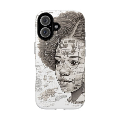 Tech Genius Phone Case - Afrocentric Art by The Trini Gee