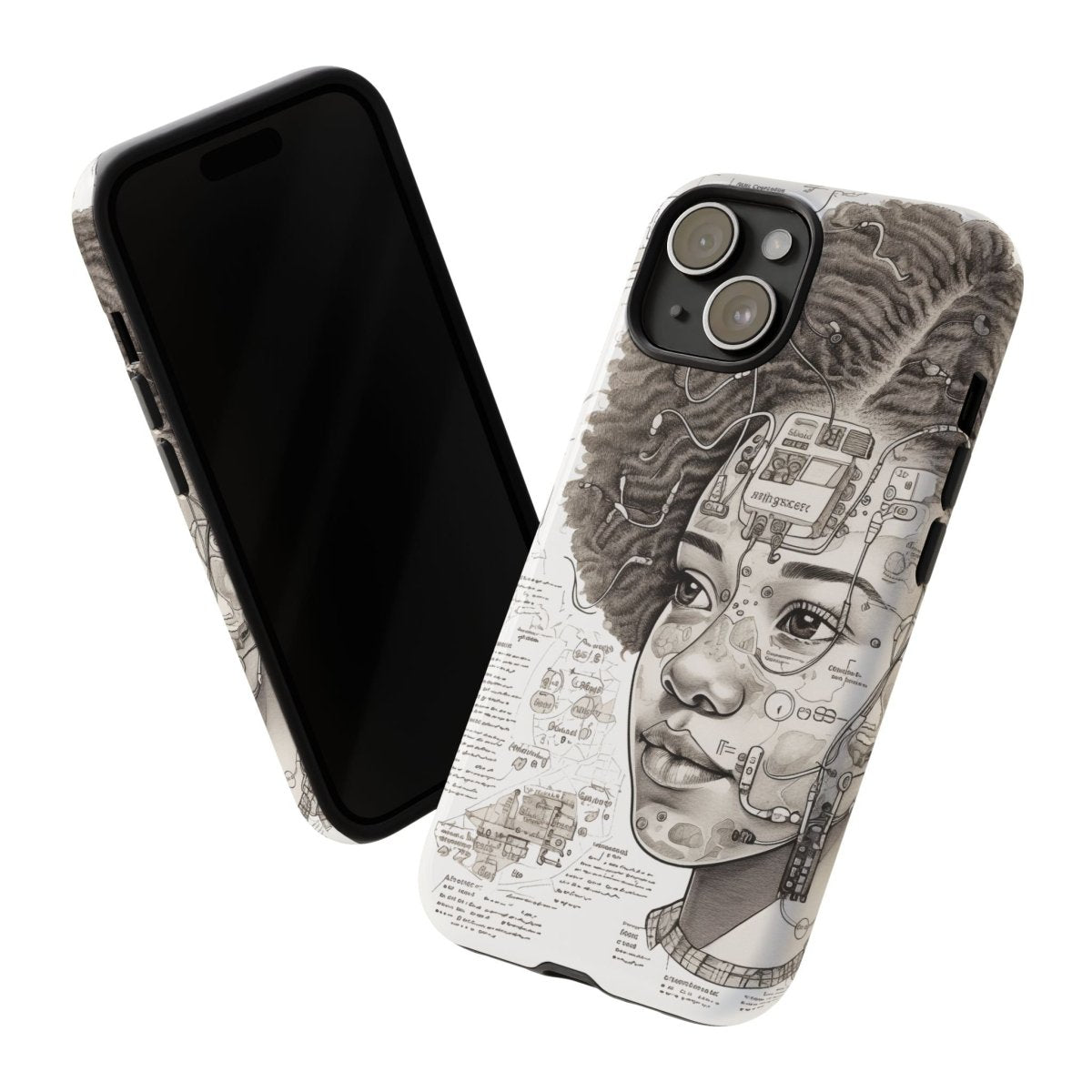 Tech Genius Phone Case - Afrocentric Art by The Trini Gee