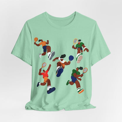 Tennis Players Shirt - Afrocentric Art by The Trini Gee
