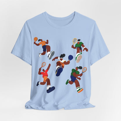 Tennis Players Shirt - Afrocentric Art by The Trini Gee
